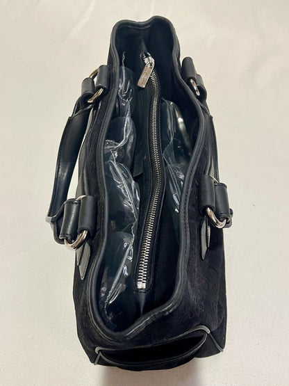 CELINE handbag Purse Boogie Bag C Macadam Triomphe Suede Leather Black Authentic