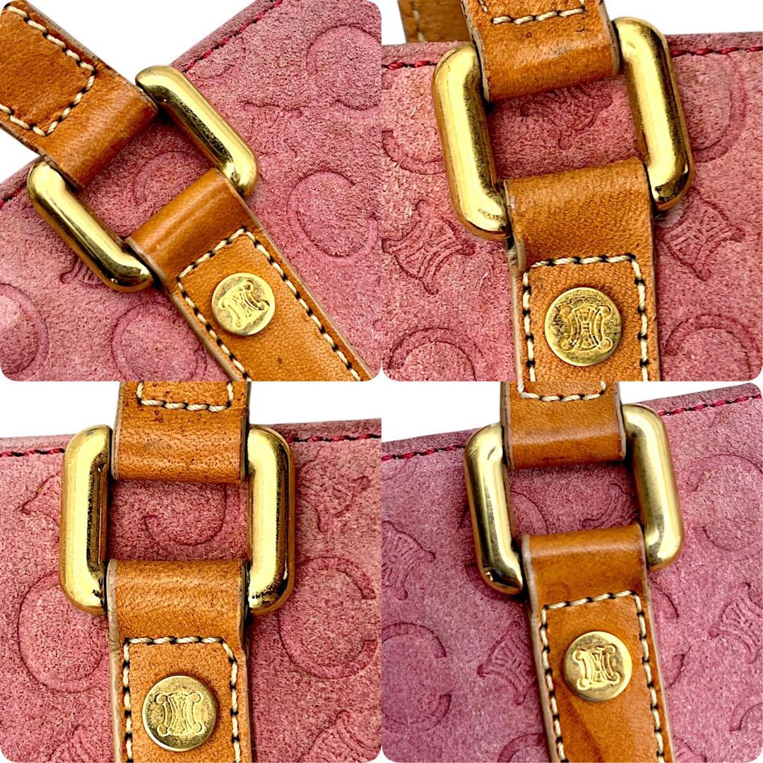 CELINE handbag Tote Purse C Macadam Pink Authentic Used Women's