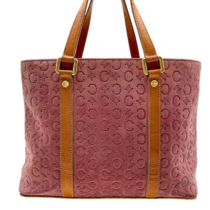 CELINE handbag Tote Purse C Macadam Pink Authentic Used Women's