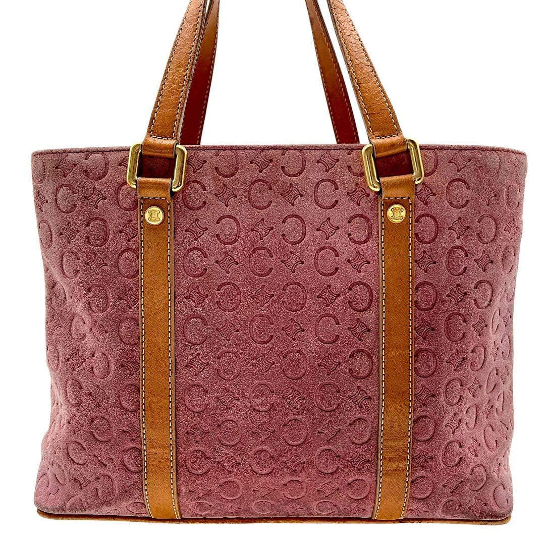 CELINE handbag Tote Purse C Macadam Pink Authentic Used Women's