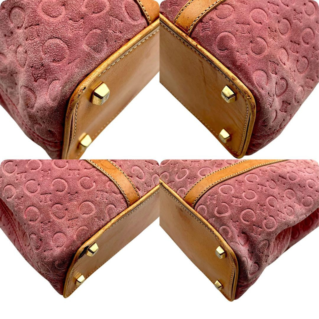 CELINE handbag Tote Purse C Macadam Pink Authentic Used Women's