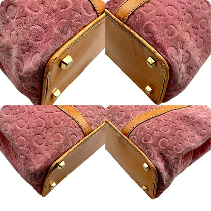 CELINE handbag Tote Purse C Macadam Pink Authentic Used Women's