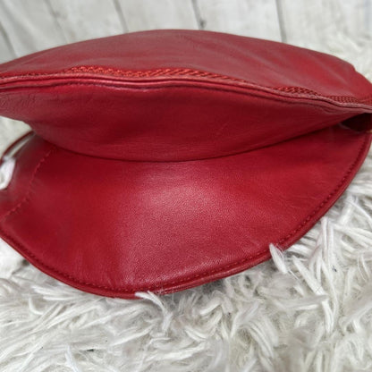 LOEWE Shoulder Bag Purse Anagram Leather Red Authentic