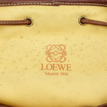 LOEWE Backpack Anagram Suede Green Authentic