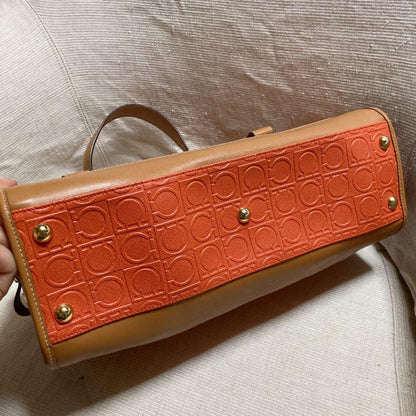 Salvatore Ferragamo Shoulder Bag Purse Gancini Authentic