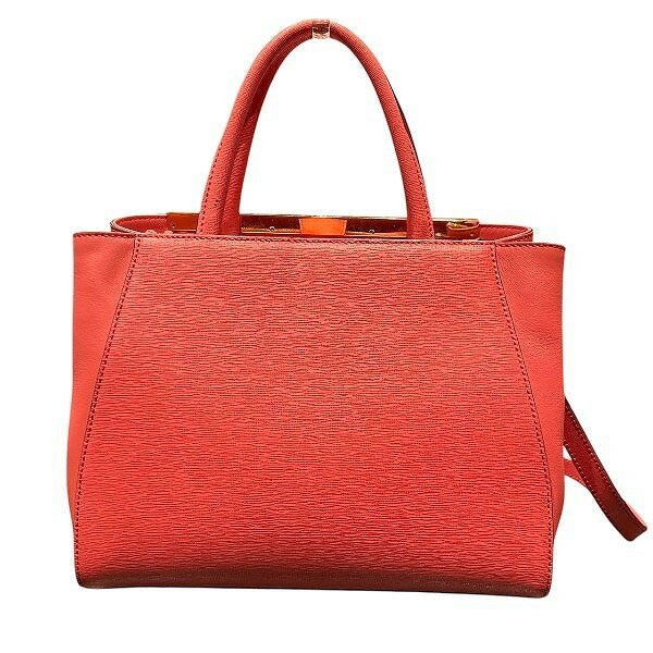 FENDI Hand Shoulder Bag Tote Purse 2way Leather Pink Authentic