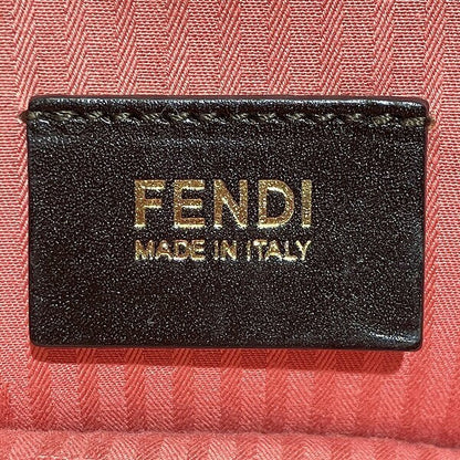 FENDI Hand Shoulder Bag Tote Purse 2way Leather Pink Authentic