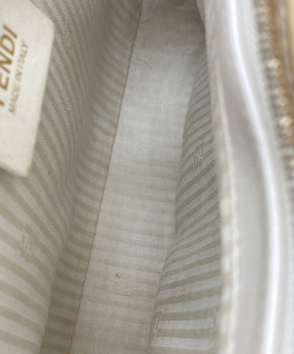 FENDI Hand Shoulder Bag Tote Purse 2way Beige Authentic