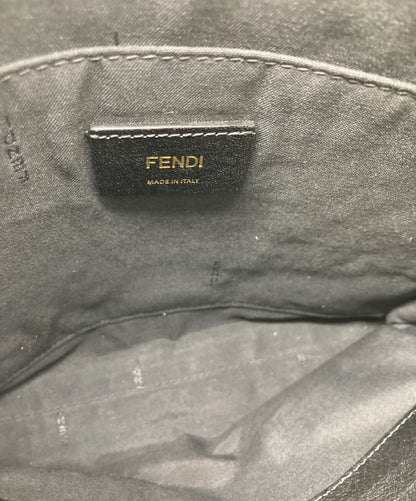 FENDI Clutch Bag Second Bag Bugs Eye Monster Black Authentic