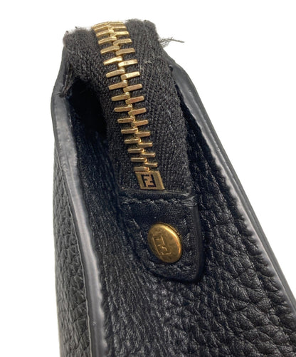 FENDI Clutch Bag Second Bag Bugs Eye Monster Black Authentic