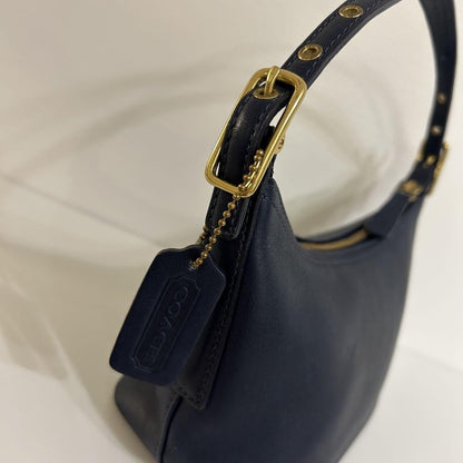 COACH Hand Bag Tote Purse Old 9844 Navy Authentic