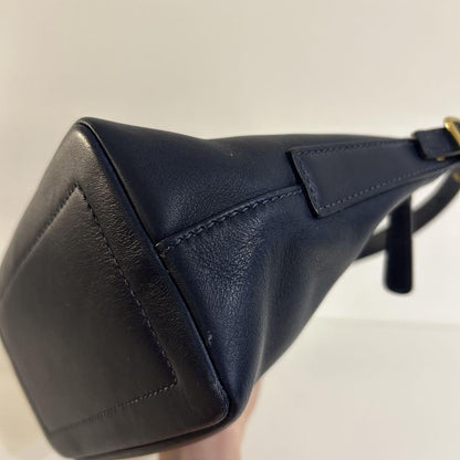 COACH Hand Bag Tote Purse Old 9844 Navy Authentic