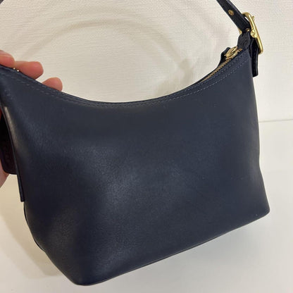 COACH Hand Bag Tote Purse Old 9844 Navy Authentic