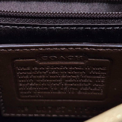 COACH Shoulder Bag Purse Signature Canvas Leather Authentic
