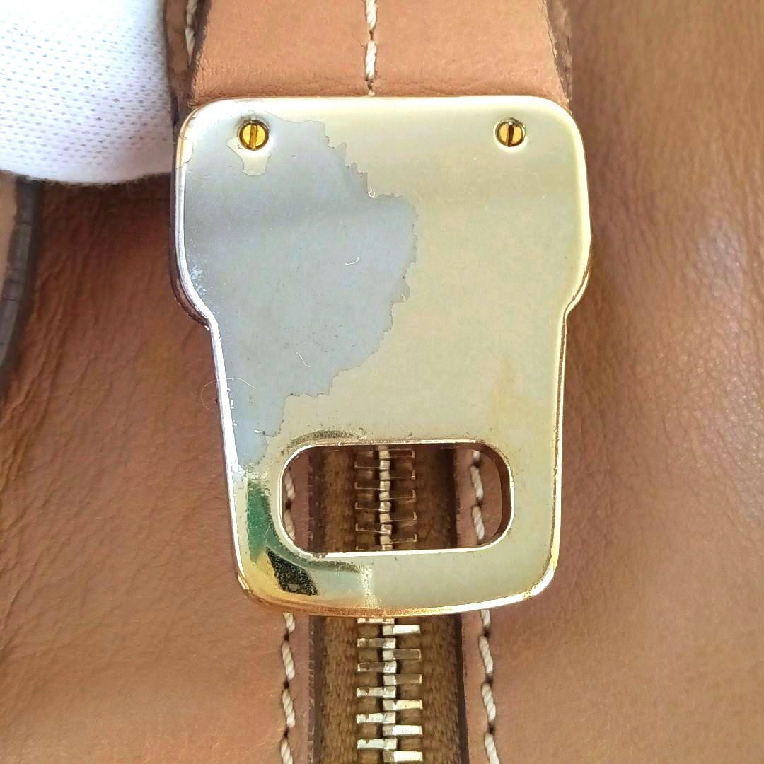 TOD'S Hand Shoulder Bag Tote Purse 2way D Bag Leather Camel Beige Authentic