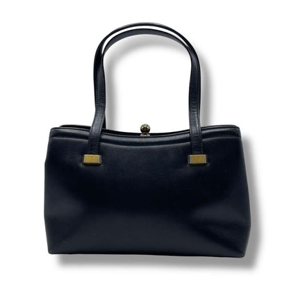 GIVENCHY Hand Bag Tote Purse 4G Black Leather Authentic
