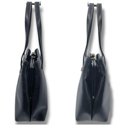 GIVENCHY Hand Bag Tote Purse 4G Black Leather Authentic