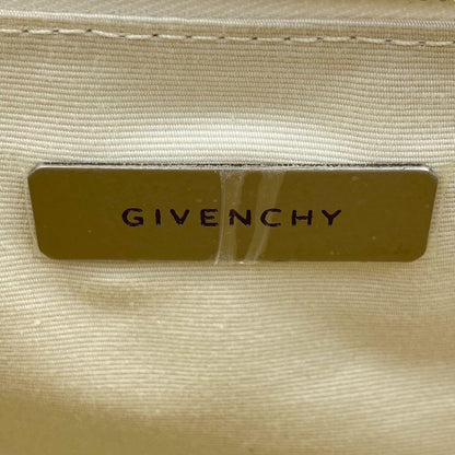 GIVENCHY Hand Bag Tote Purse Canvas Pink Beige Authentic