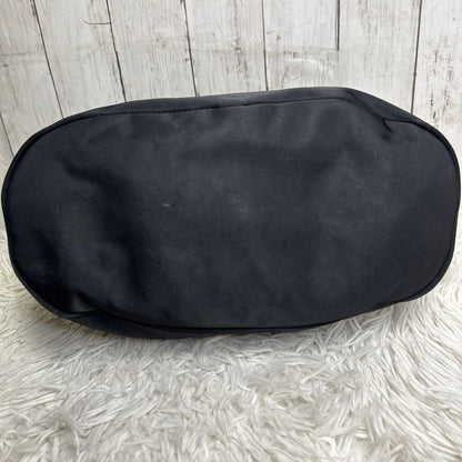 FENDI Hand Shoulder Bag Tote Purse FF Nylon Black Authentic