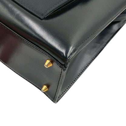 Saint Laurent Hand Bag Tote Purse Logo Leather Authentic
