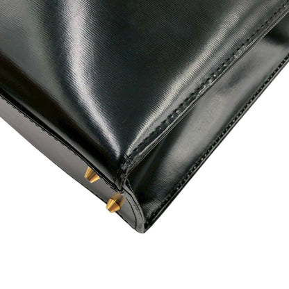 Saint Laurent Hand Bag Tote Purse Logo Leather Authentic