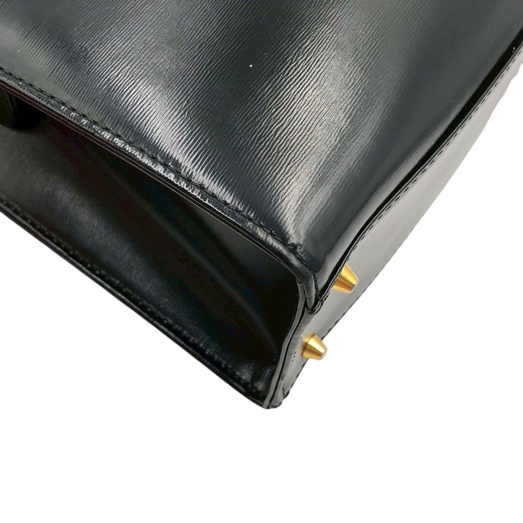 Saint Laurent Hand Bag Tote Purse Logo Leather Authentic