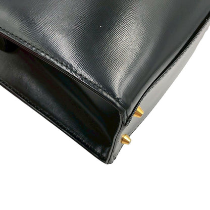 Saint Laurent Hand Bag Tote Purse Logo Leather Authentic