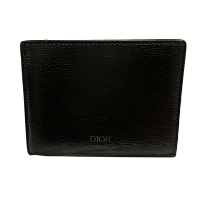 Christian Dior Card Case Holder Wallet Compact Purse Black Authentic