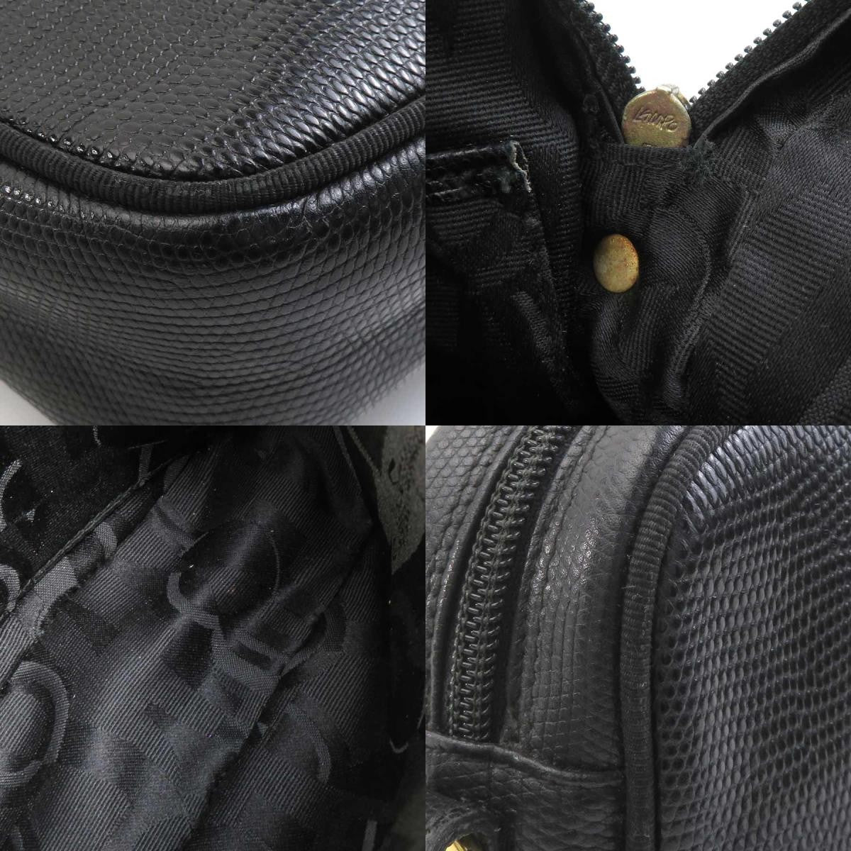 Salvatore Ferragamo VARA RIBBON Purse Shoulder bag Black crossbody Authentic