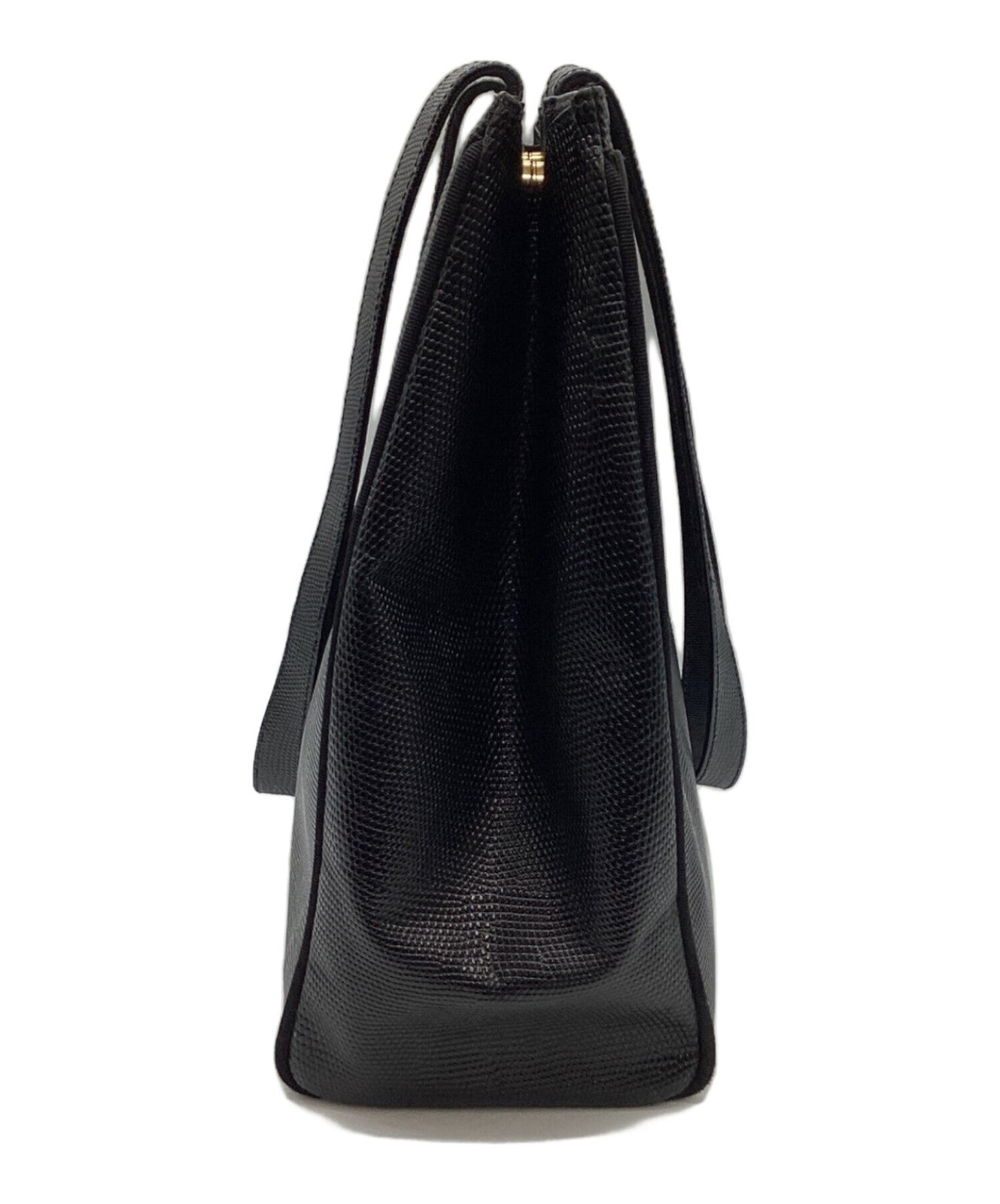 Salvatore Ferragamo handbag Tote Purse Black Authentic Women's Used