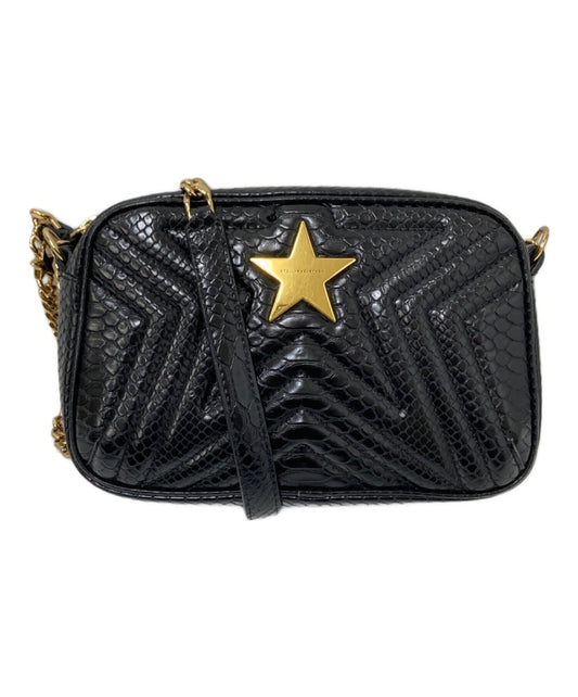 Stella McCartney Shoulder Bag Purse Star Black Authentic
