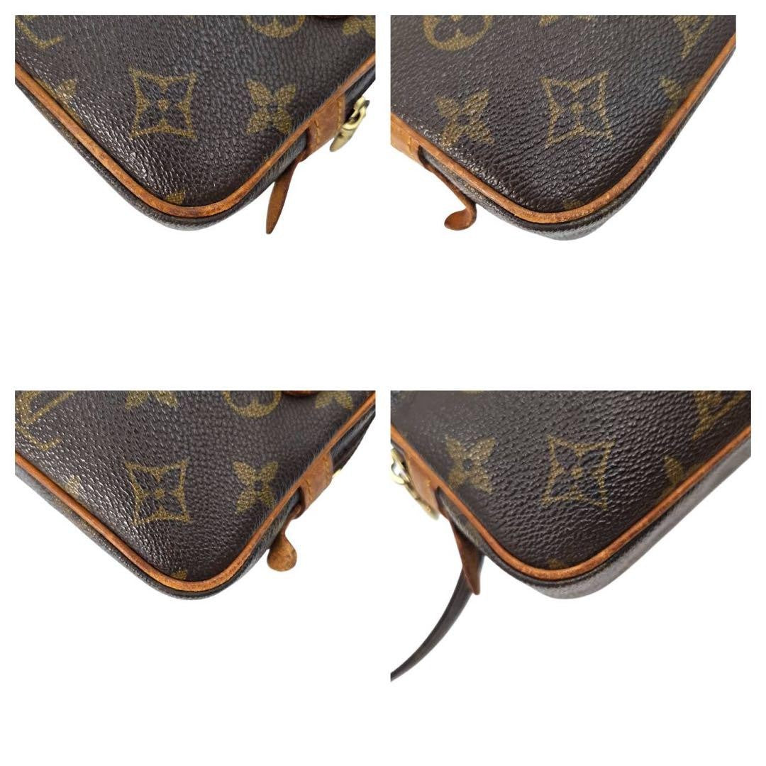 Louis Vuitton Shoulder Bag Purse Monogram M51828 PVC Leather Brown Beige
