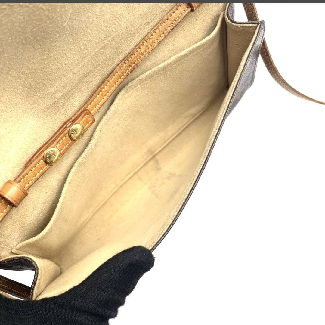 Louis Vuitton Shoulder Bag Purse Monogram M51852 PVC Leather Brown Authentic