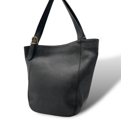 COACH Hand Bag Tote Purse Old 1949 Leather Dark Navy Authentic