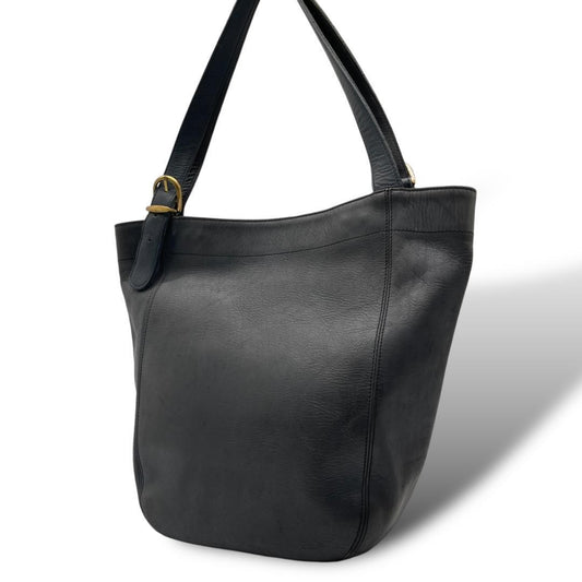 COACH Hand Bag Tote Purse Old 1949 Leather Dark Navy Authentic