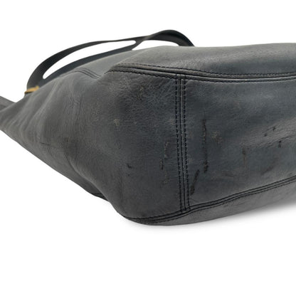 COACH Hand Bag Tote Purse Old 1949 Leather Dark Navy Authentic