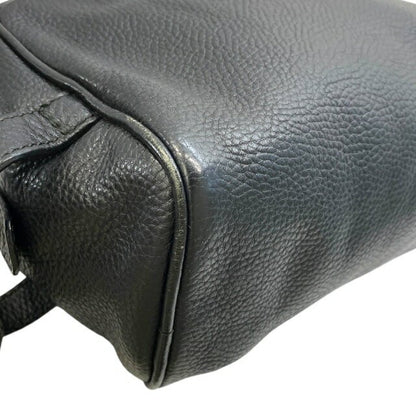 Dolce & Gabbana Clutch Bag Second Bag Leather Black Authentic