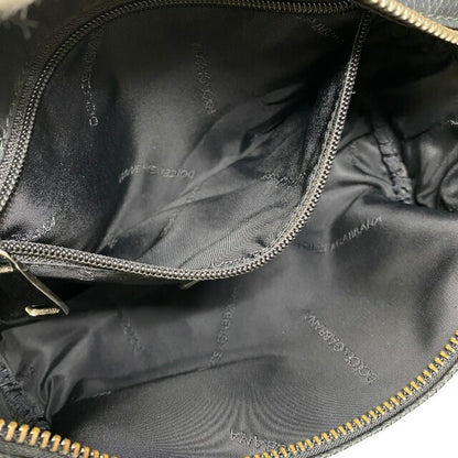 Dolce & Gabbana Clutch Bag Second Bag Leather Black Authentic