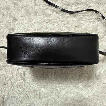 Valentino Mini Shoulder Bag Purse V Logo Leather Black Authentic