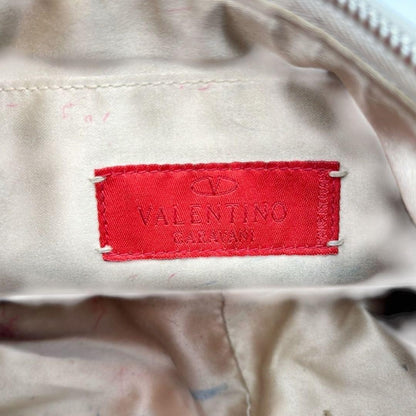 Valentino Garavani Shoulder Bag Purse Accessory Pouch Leather White Authentic