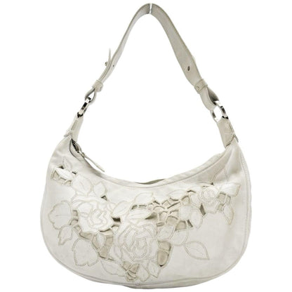 Valentino Garavani Shoulder Bag Purse Accessory Pouch Leather White Authentic