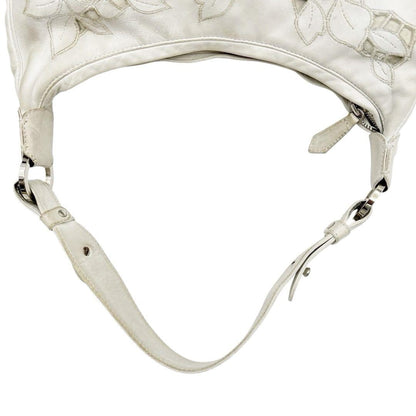 Valentino Garavani Shoulder Bag Purse Accessory Pouch Leather White Authentic