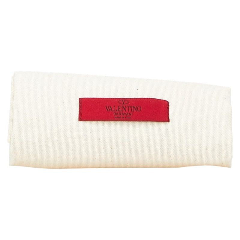 Valentino Garavani Clutch Bag Second Bag Logo Leather Red Authentic