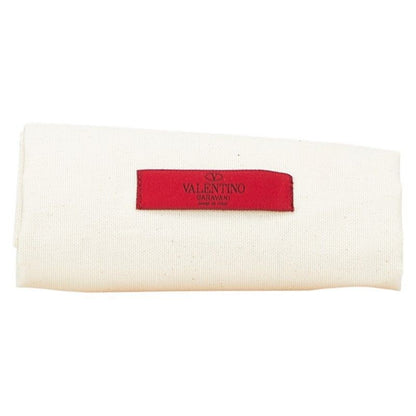 Valentino Garavani Clutch Bag Second Bag Logo Leather Red Authentic