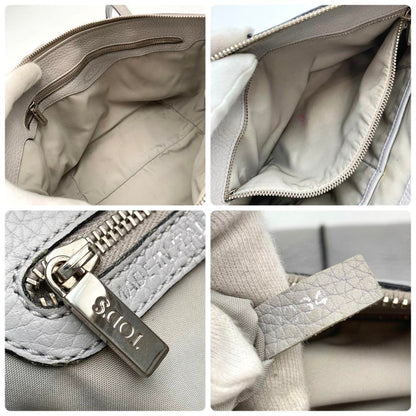 TOD'S Hand Shoulder Bag Tote Purse 2way JOY Mini Leather Light Gray Authentic