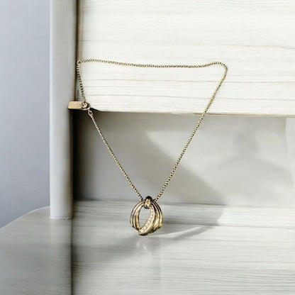 Saint Laurent Necklace Pendant YSL Cassandra Authentic