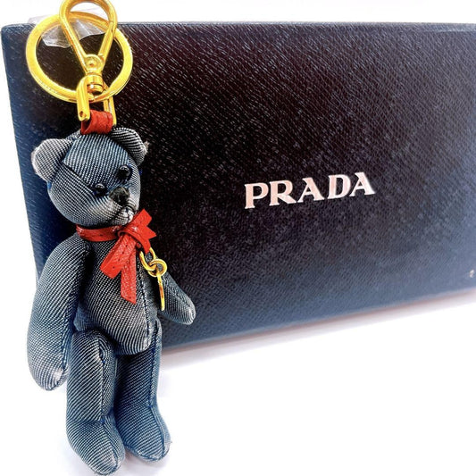 PRADA Key Ring Keychain Bag Charm JOHNNY Bear Authentic