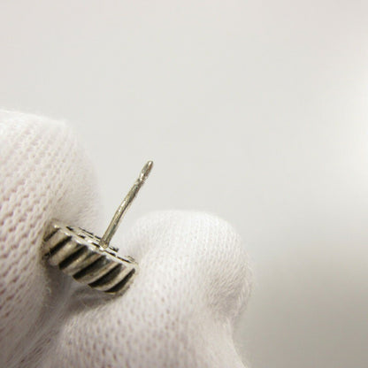 GUCCI Earrings Double G Silver Unisex Accessory Authentic