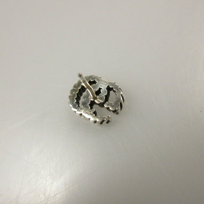 GUCCI Earrings Double G Silver Unisex Accessory Authentic