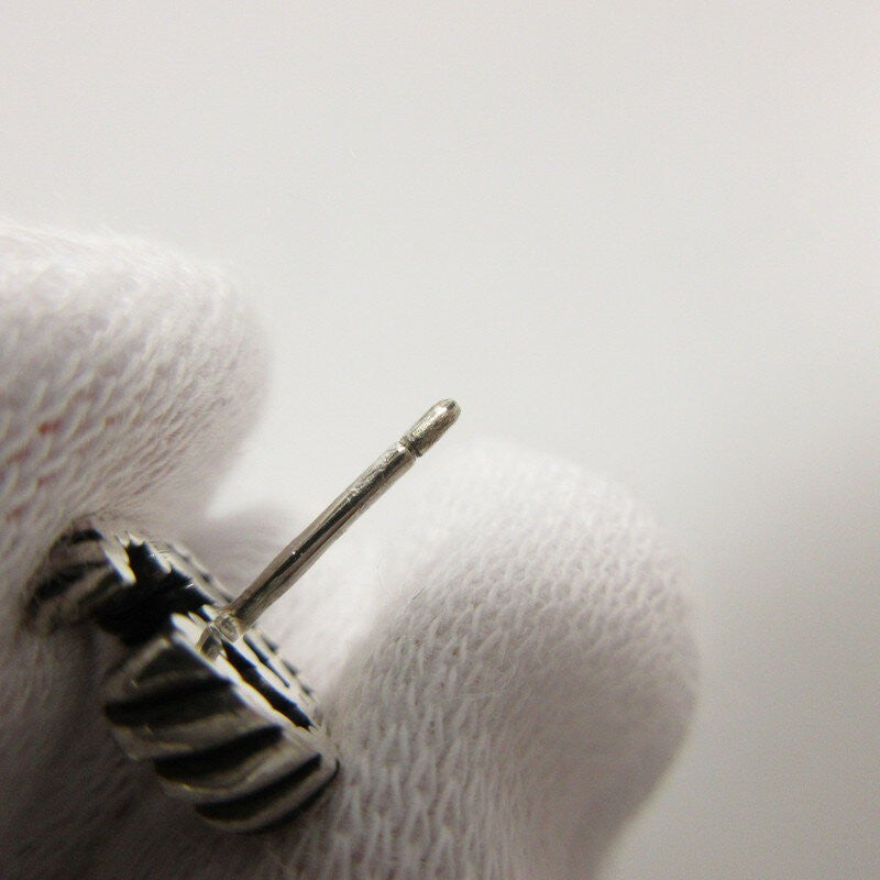 GUCCI Earrings Double G Silver Unisex Accessory Authentic